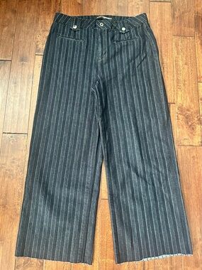 Karl Lagerfeld Wide-Leg Pinstripe Women’s Pants